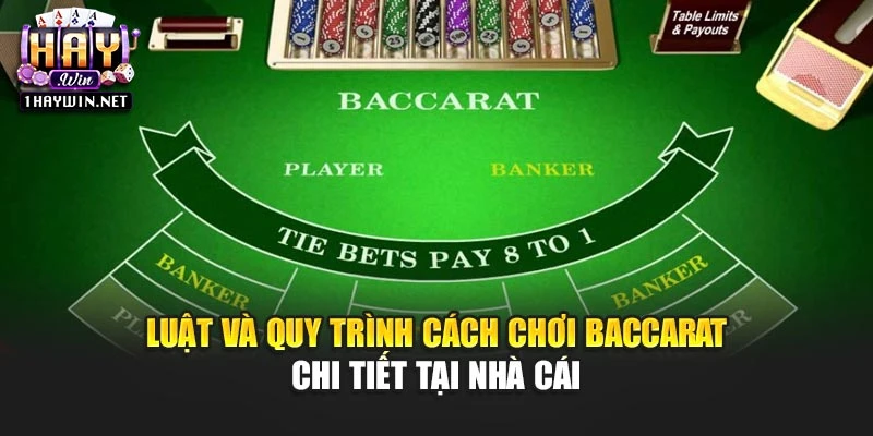 Luật và quy trình cách chơi Baccarat chi tiết tại nhà cái