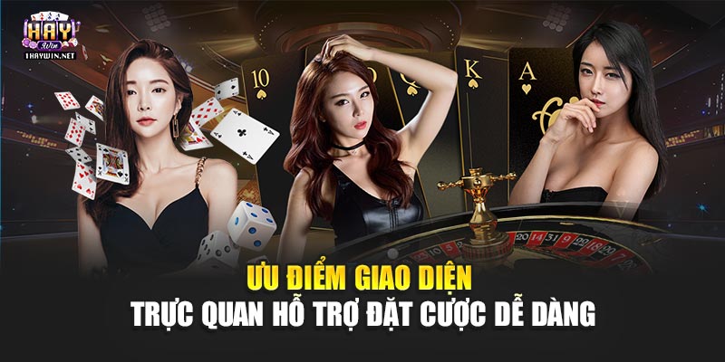Ưu điểm giao diện trực quan hỗ trợ đặt cược dễ dàng